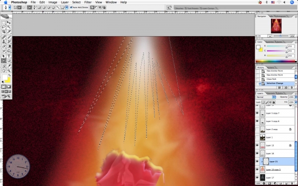 Creation of burned men: Step 42